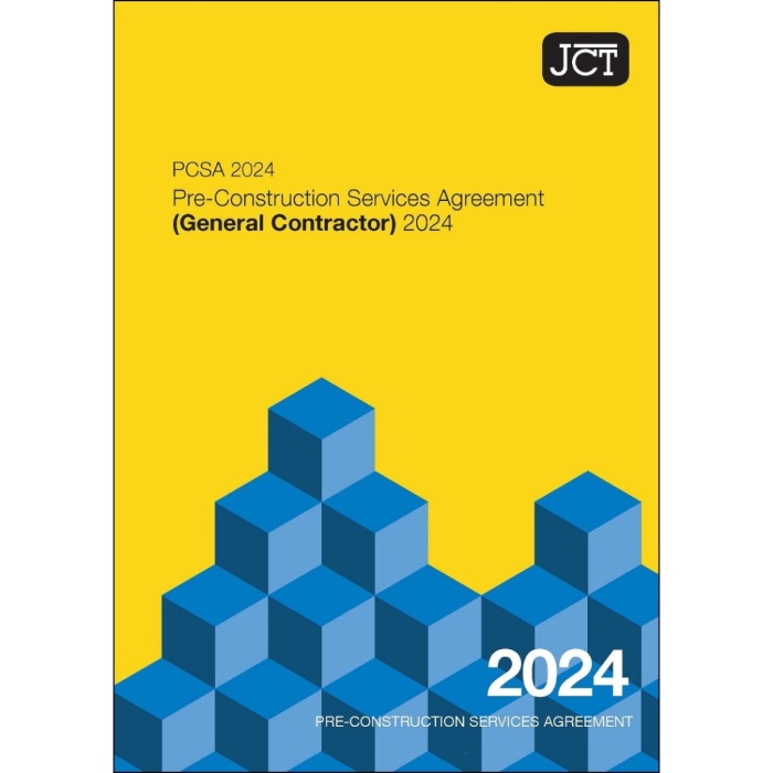 JCT Pre-Construction Services Agreement (General Contractor) 2024 (PCSA)